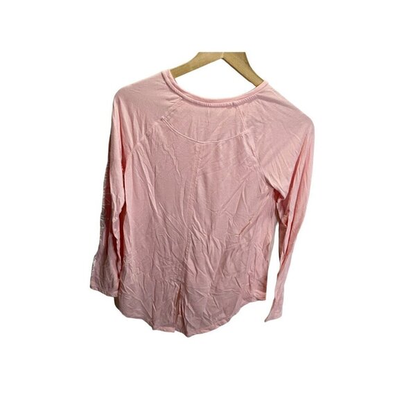 Calvin Klein Performance T Shirt Long Sleeve Pink Girls Size L 12/14 - Picture 2 of 5